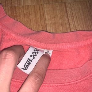 VANS CROP CREW NECK SWEATER💞
